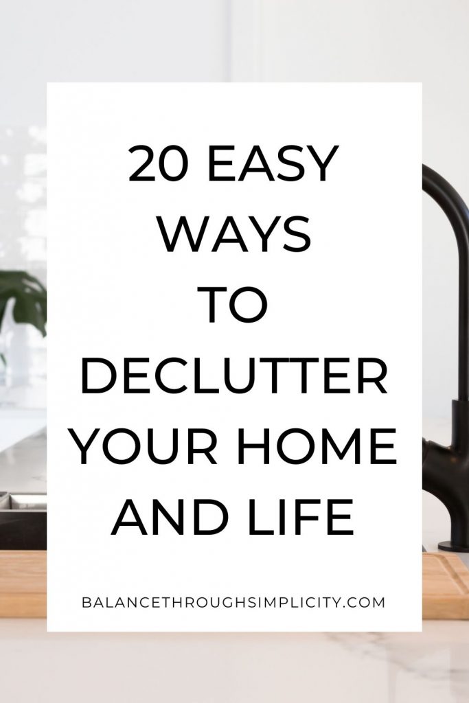 20 easy ways to declutter your home