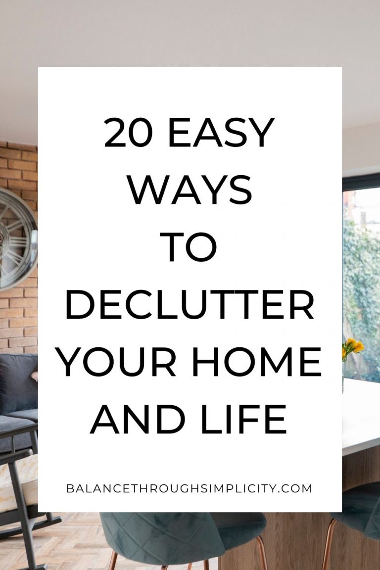 20 Easy Ways to Declutter Your Home