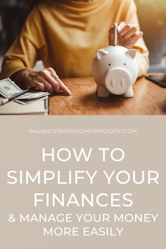 How to simplify your finances