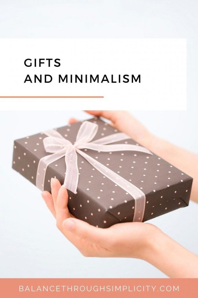 Accepting gifts as a minimalist