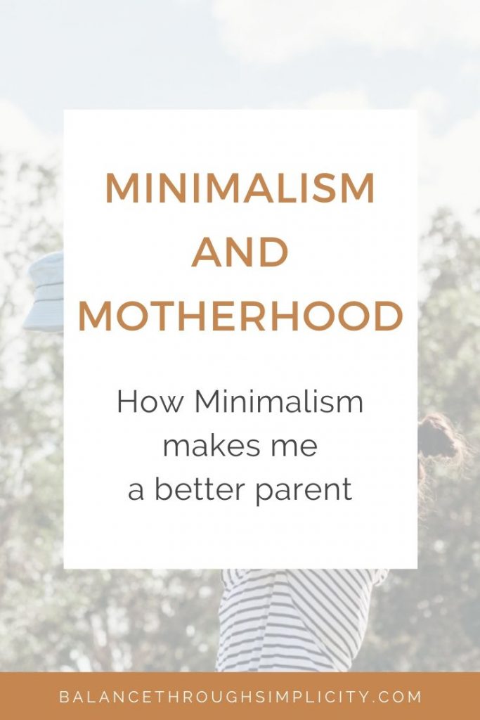 Minimalism and motherhood