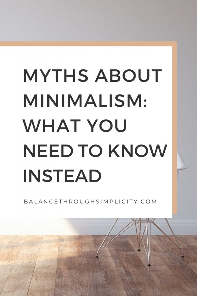 Myths about Minimalism