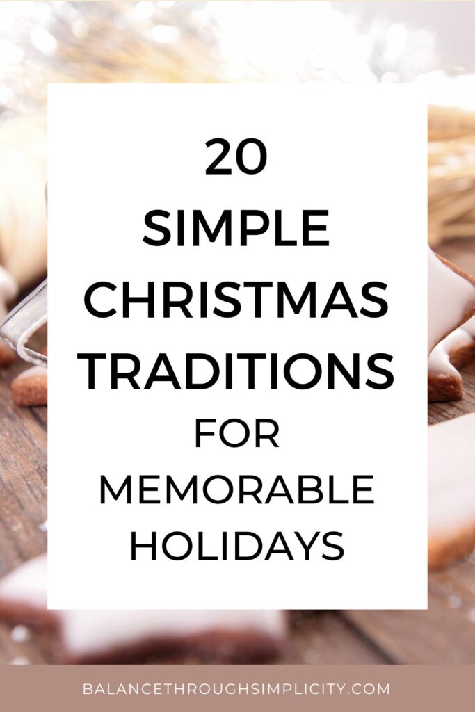 20 simple Christmas traditions