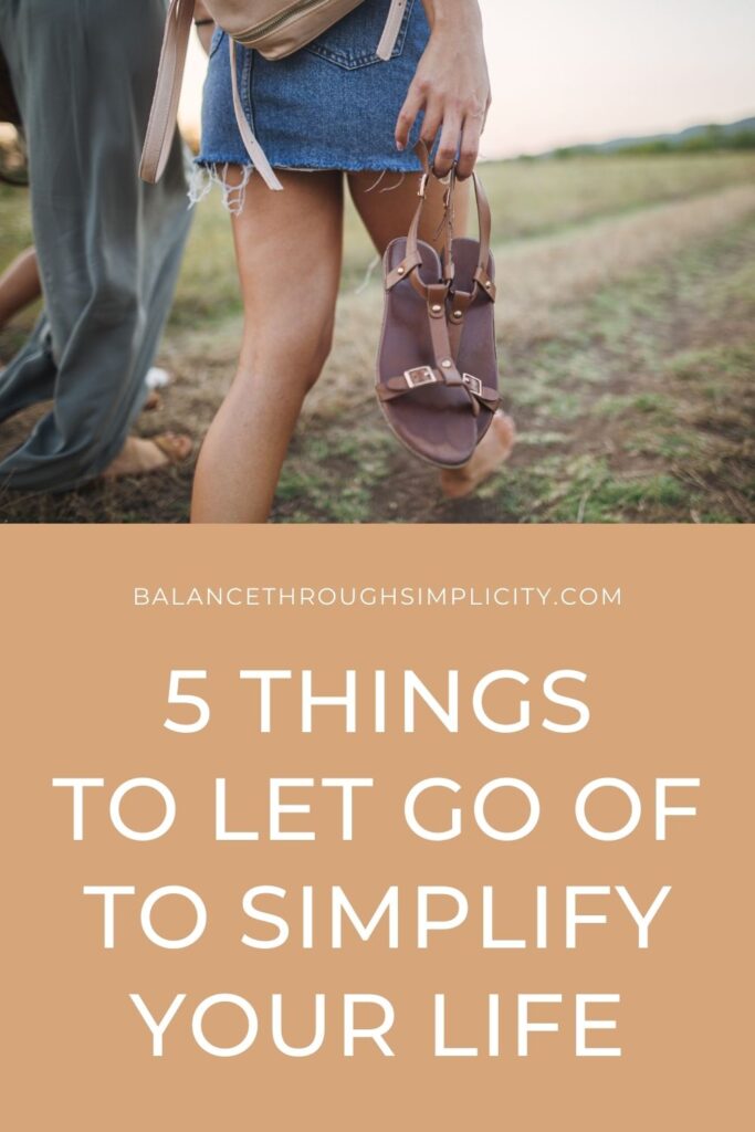 5 things to let go of