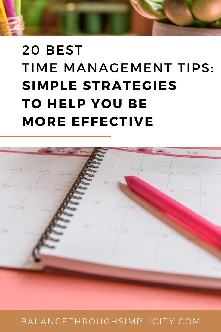 20 best time management tips