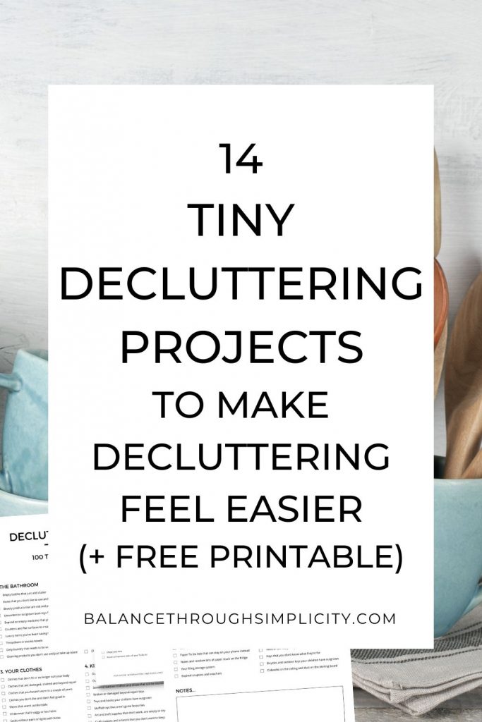 14 tiny decluttering projects
