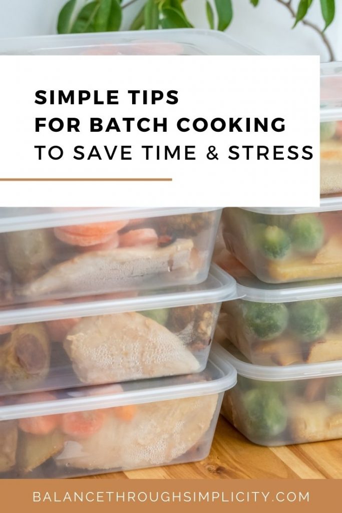 Simple tips for batch cooking