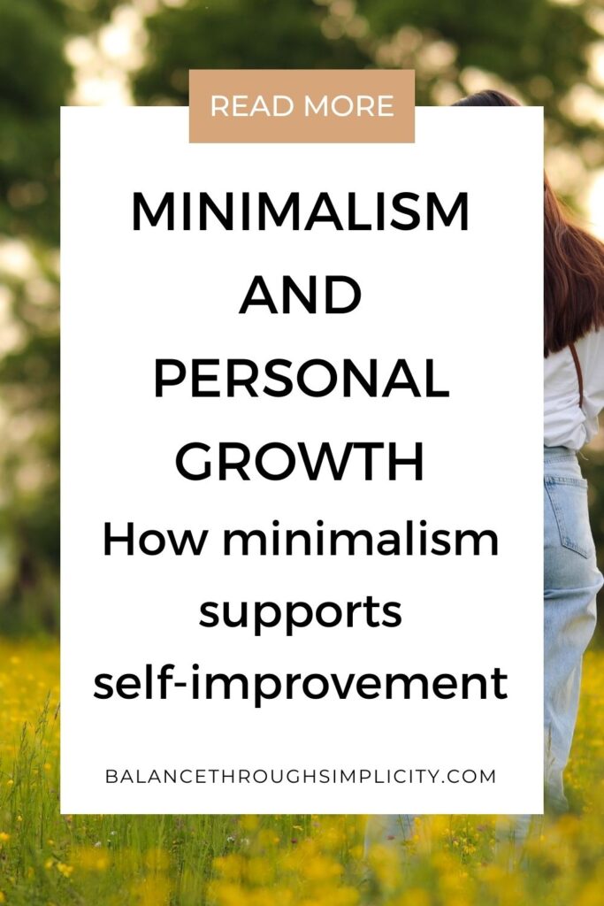 Minimalism and personal growth