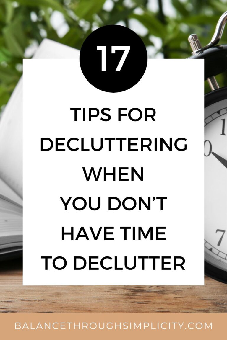 How to Declutter When You Don't Have Time to Declutter