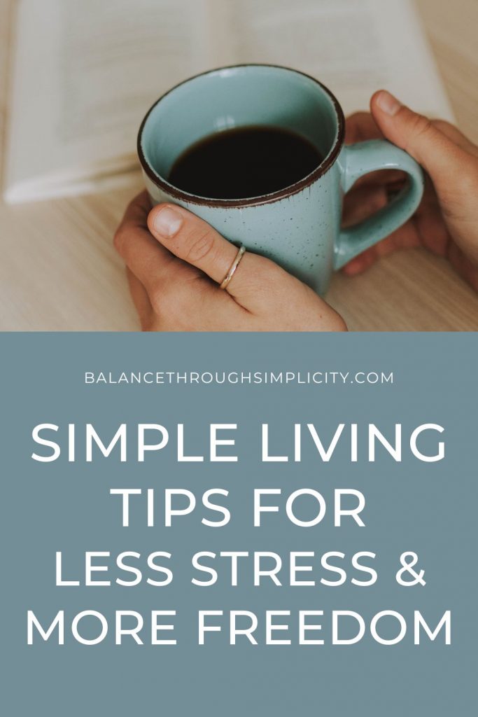 Simple living tips