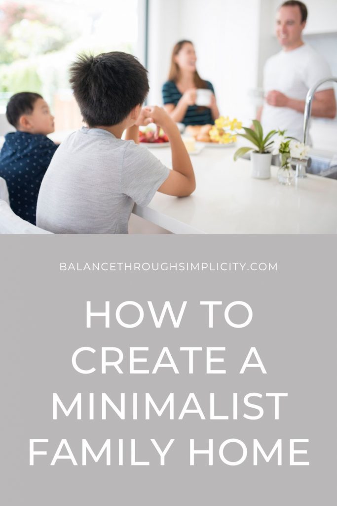 How to create a minimalist family home