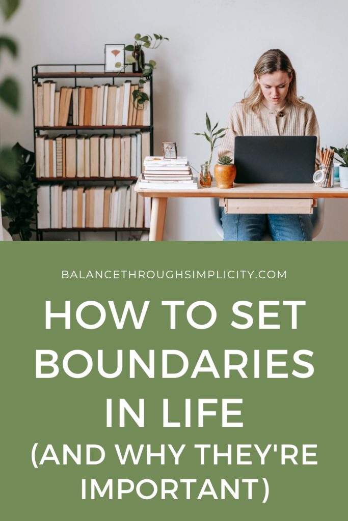 How to set boundaries in life