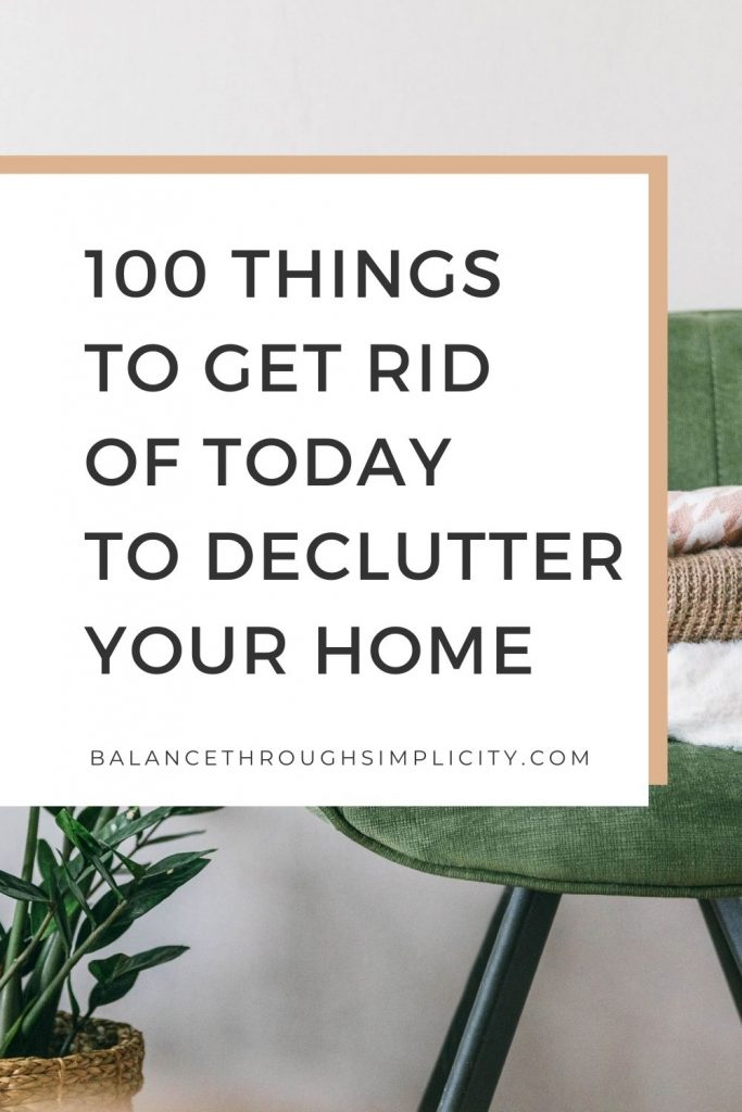 50 Things to Get Rid of Around the House