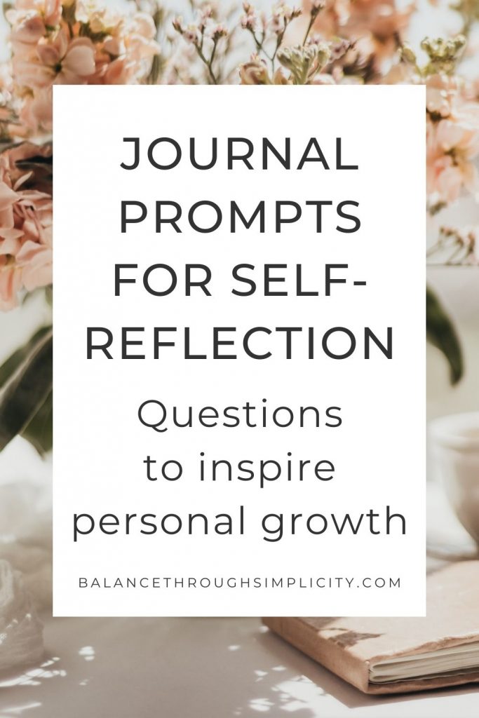Journal prompts for self-reflection