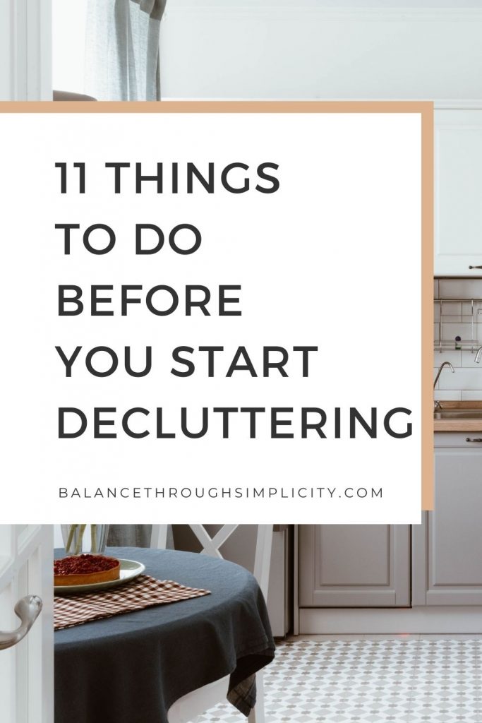 Things to do before you start decluttering