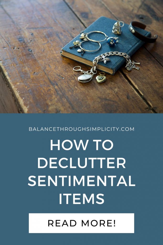 How to declutter sentimental items
