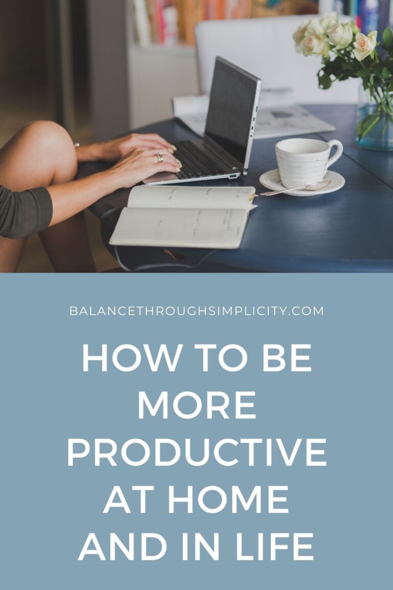 How to Simplify Your Time and Be More Productive at Home and Life