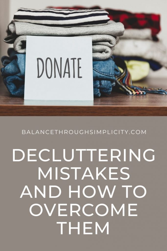 Decluttering Mistakes