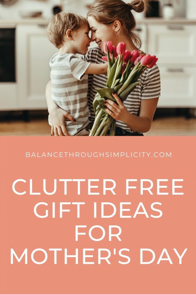 Clutter-free gift ideas for mother's day