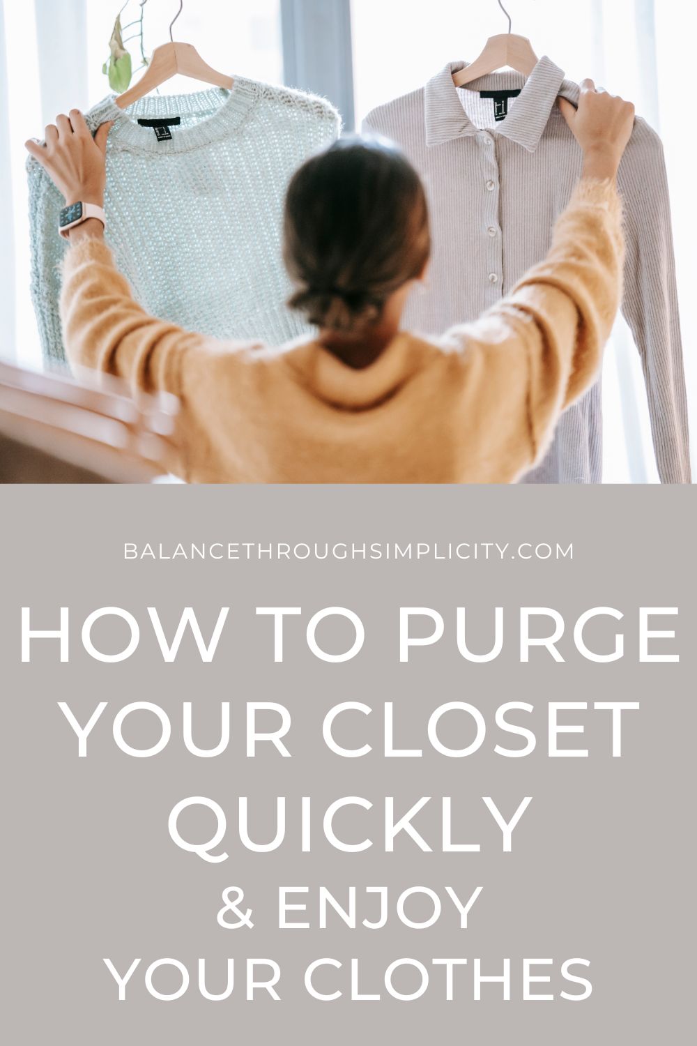 How to Purge Your Closet Quickly