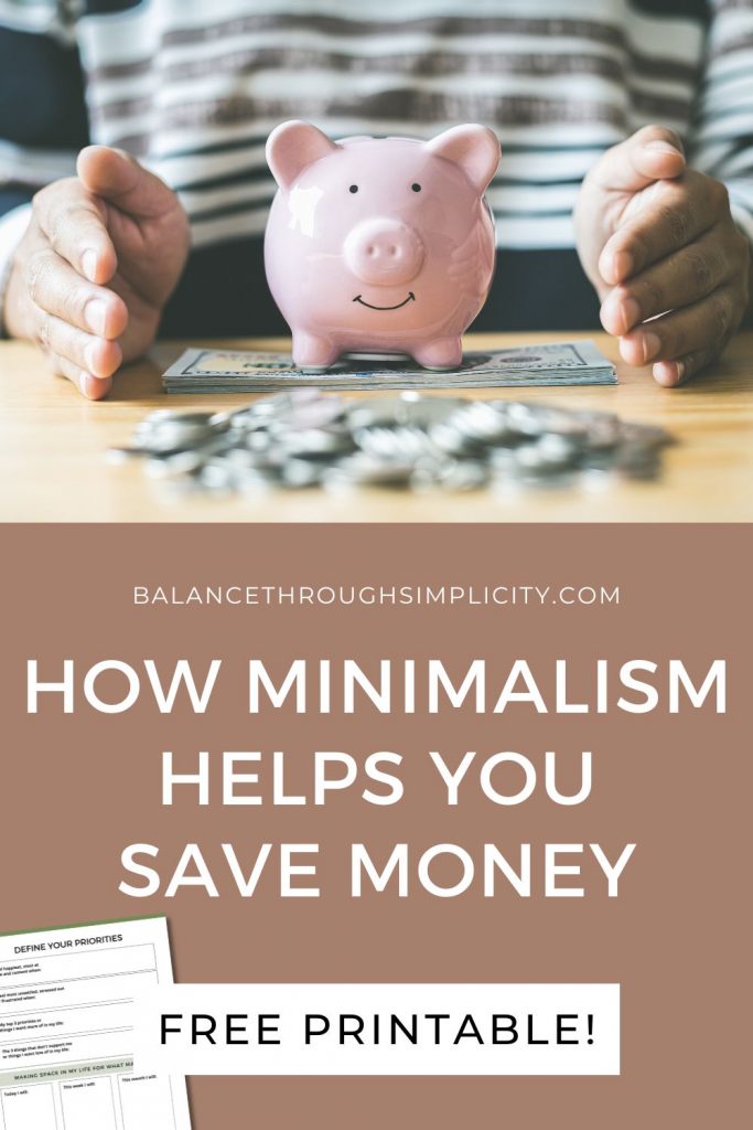 How minimalism helps you save money