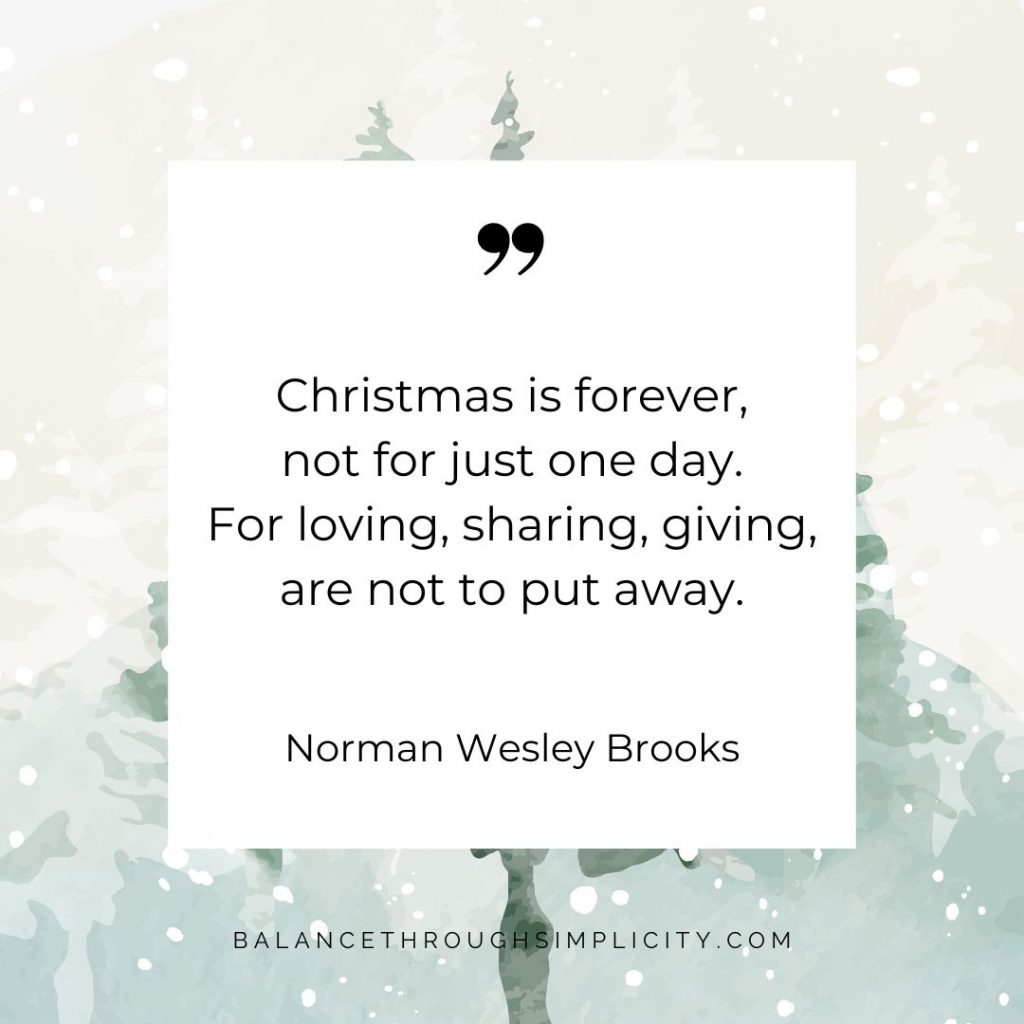 Simple christmas quote