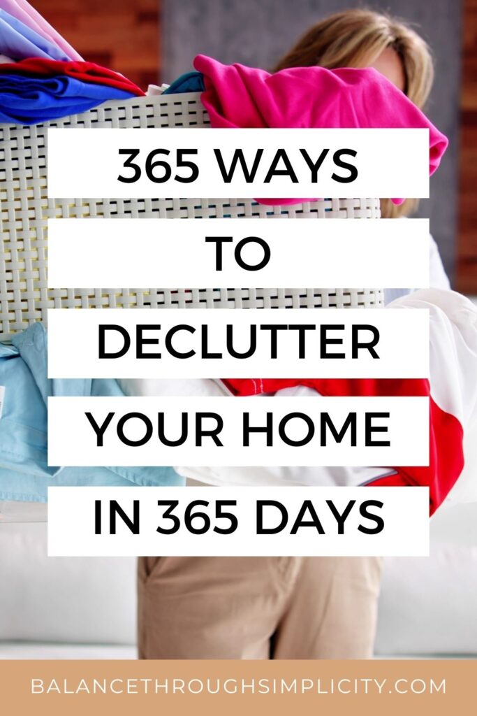 365 ways to declutter your home in 365 days