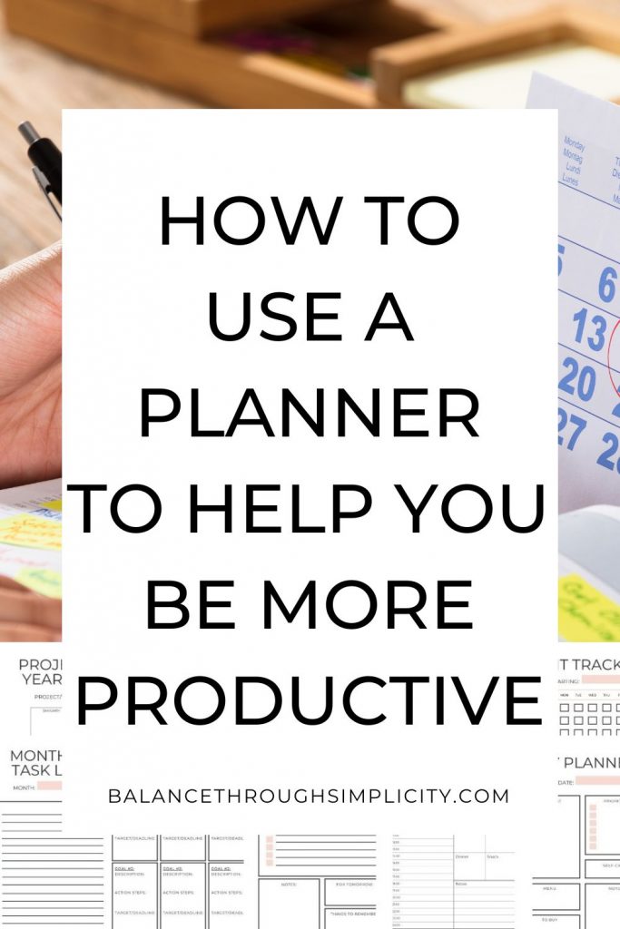 How to use a planner to help you be more productive