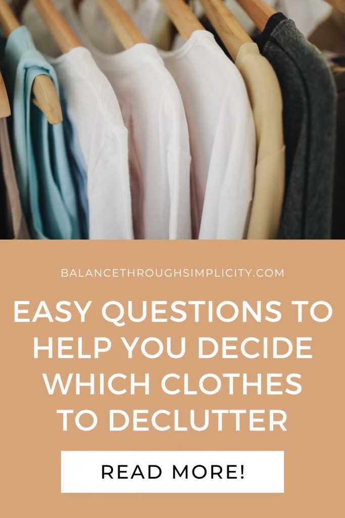 Which clothes to declutter