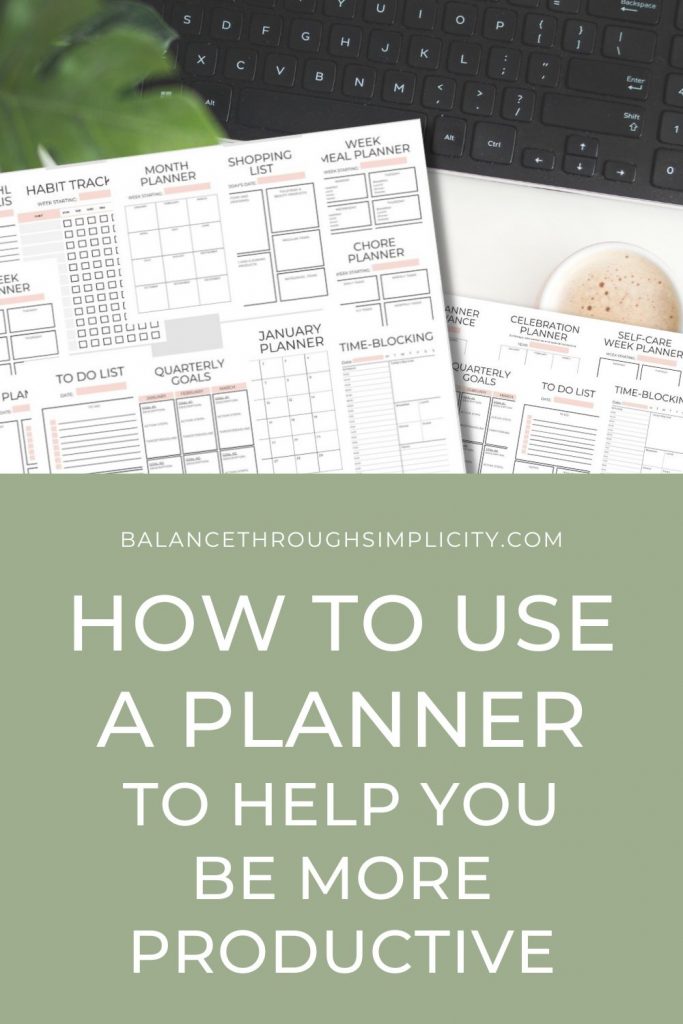 How to use a planner to help you be more productive