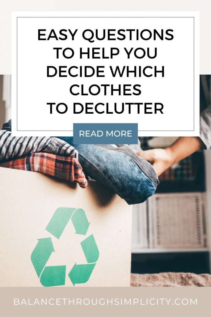 Which clothes to declutter