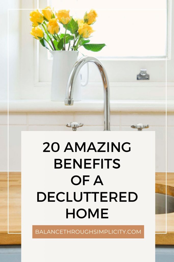 Benefits of a decluttered home