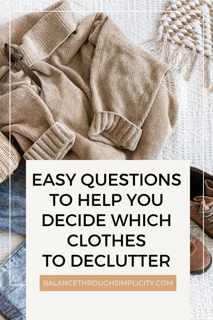 Which clothes to declutter