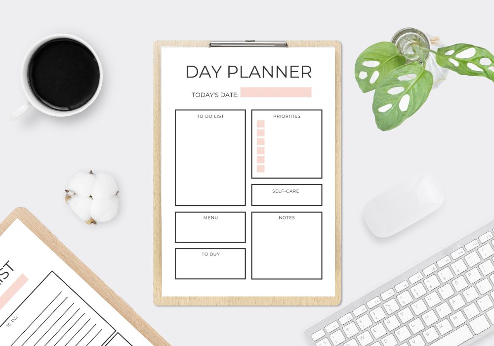 Simple Productivity Planner - inside