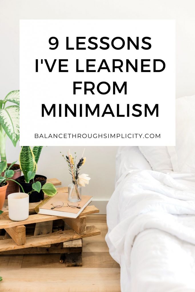 9 lessons I've learned from minimalism