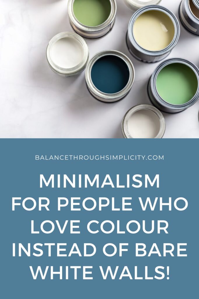 Minimalism for people who love colour