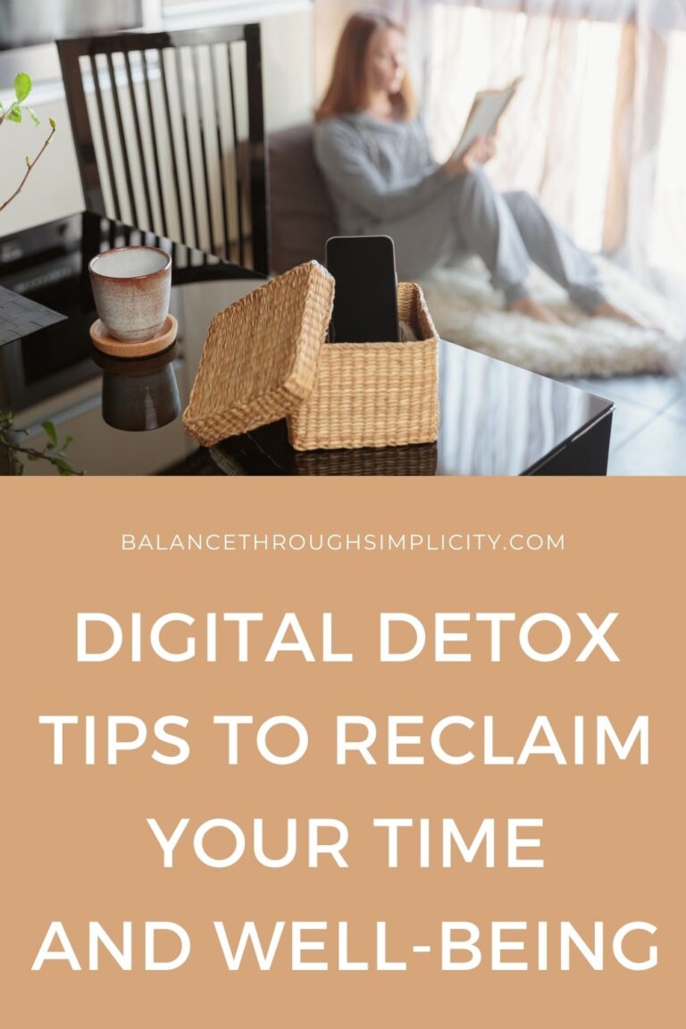 Visual Reference: Digital Detox Tips To Declutter Your Time And Mind