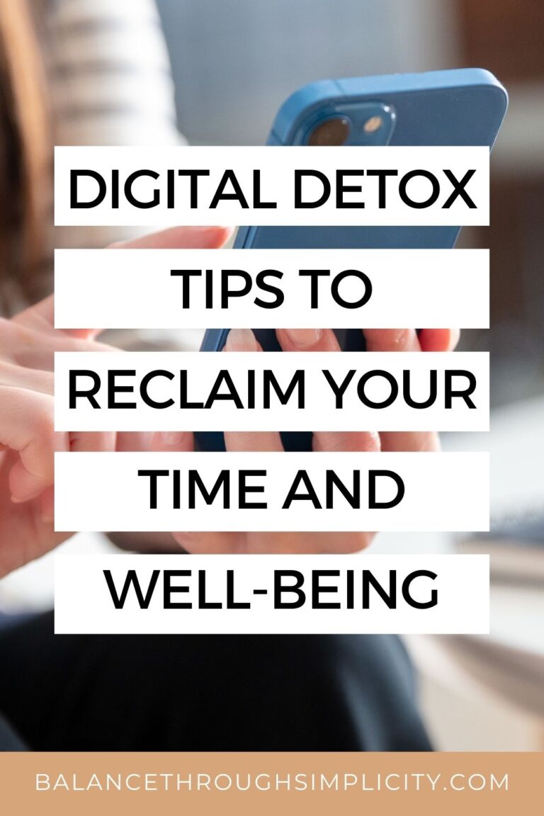 Digital Detox Tips to Declutter Your Time and Mind