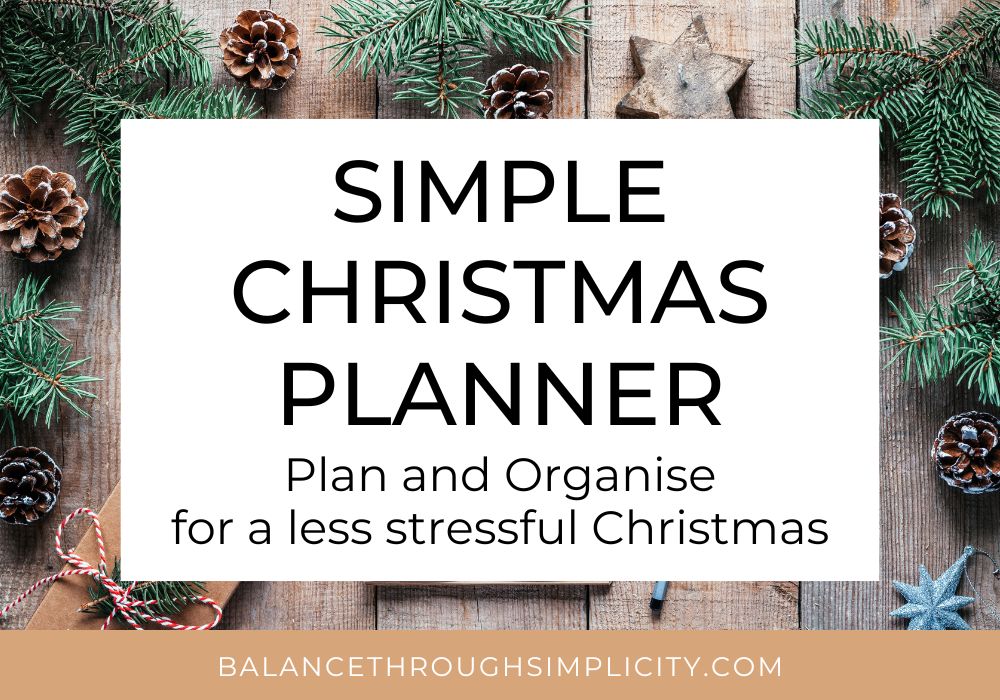 Simple Christmas Planner