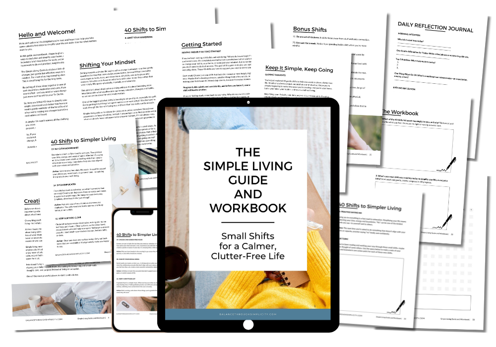 Simple Living Guide and Workbook