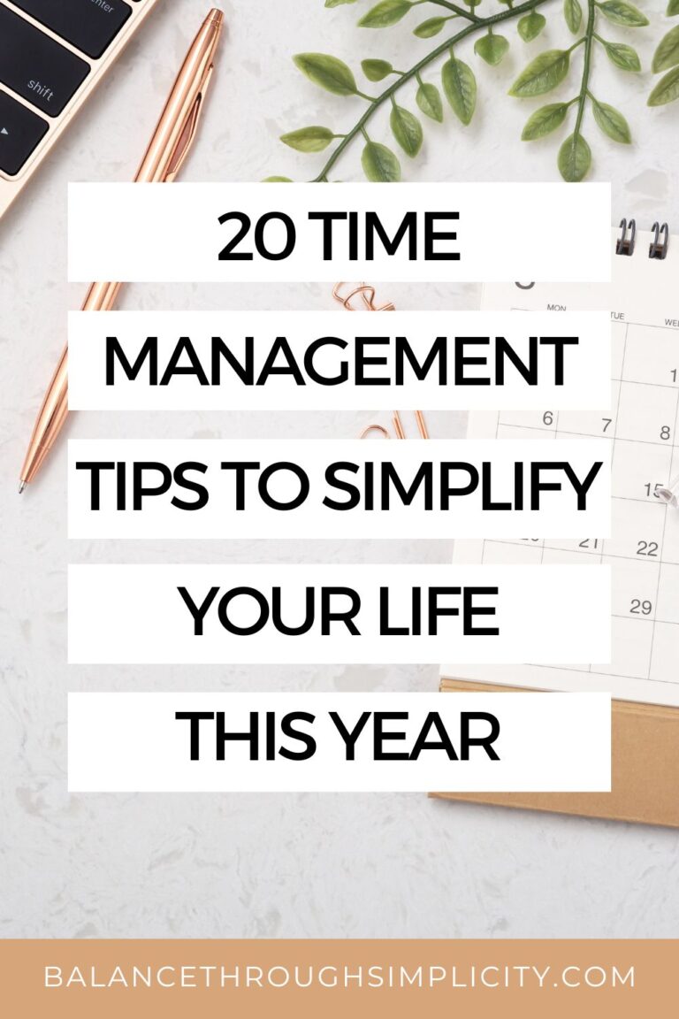 20 Time Management Tips to Simplify Your Life in 2026