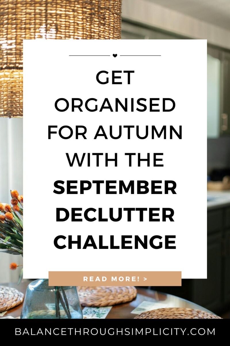 September Declutter September Declutter Challenge to Get Ready for the Autumn Busy Season