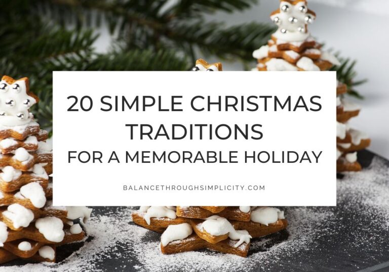 20 Simple Christmas Traditions