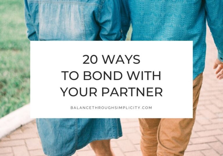 20 Ways to Bond With Your Partner