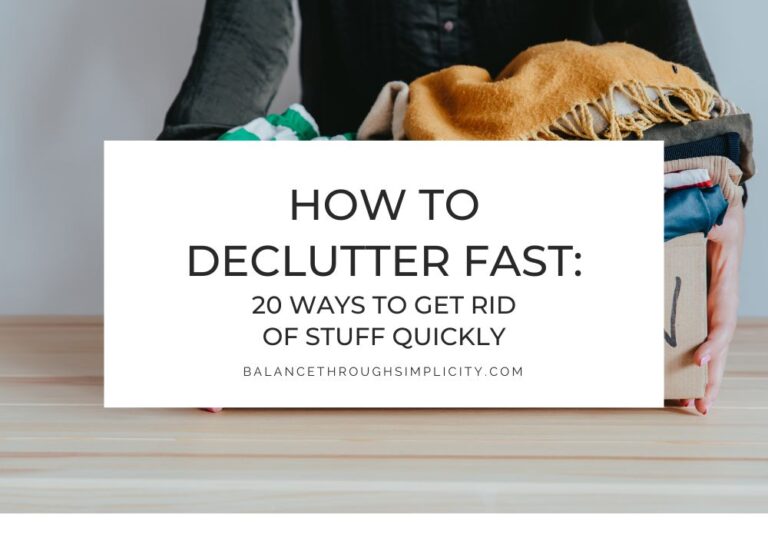 20 Ways to Get Rid of Stuff Quickly