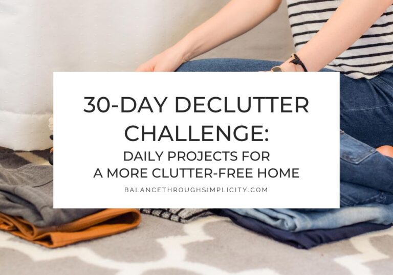 30 Day Declutter Challenge
