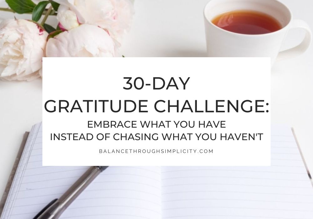 30 Day Gratitude Challenge