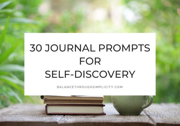 30 Journal Prompts for Self-Discovery