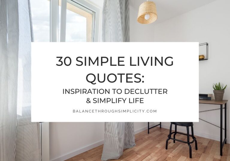 30 Simple Living Quotes