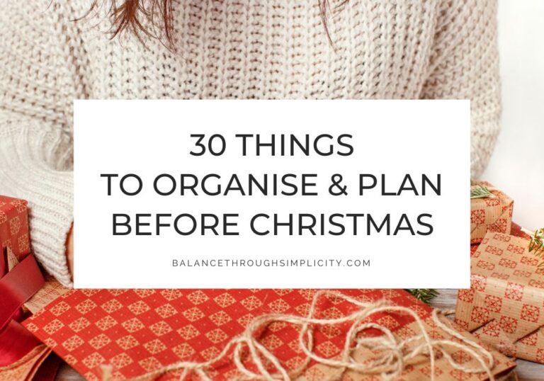 30 Things to Organise and Plan for Christmas